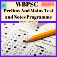 Wbpsc Prelims and Mains Tests Series and Notes Program